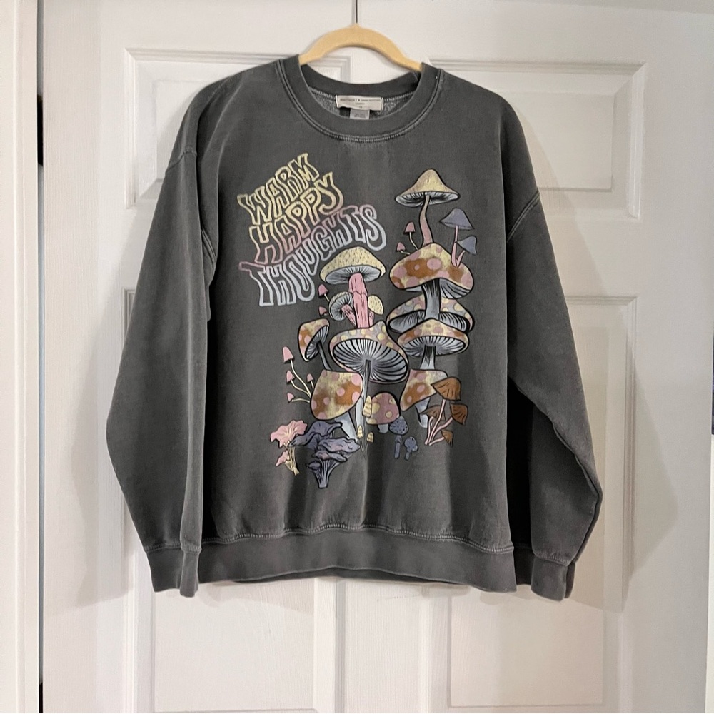 Urban Outfitters Project Social T Women’s Sweatshirt S/M‎ mushroom gray